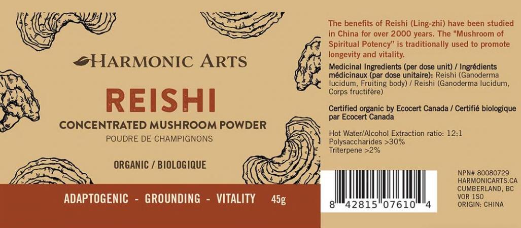 Reishi Mushroom extract powder 45g