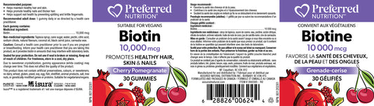 Biotin 10,000mcg gummies