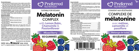 Melatonin Complex Mixed Berry 60 Gummies