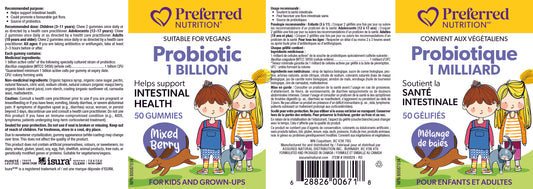 Kid's Probiotic 1 billion- 50 Gummies
