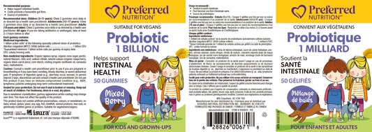 Kid's Probiotic 1 billion- 50 Gummies
