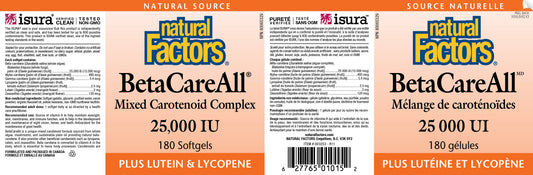 BetaCareAll 25,000IU 180gels