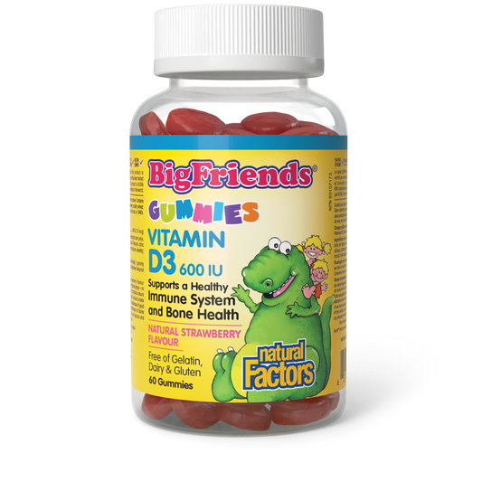 Big Friends Vitamin D3 600IU 60 gummies