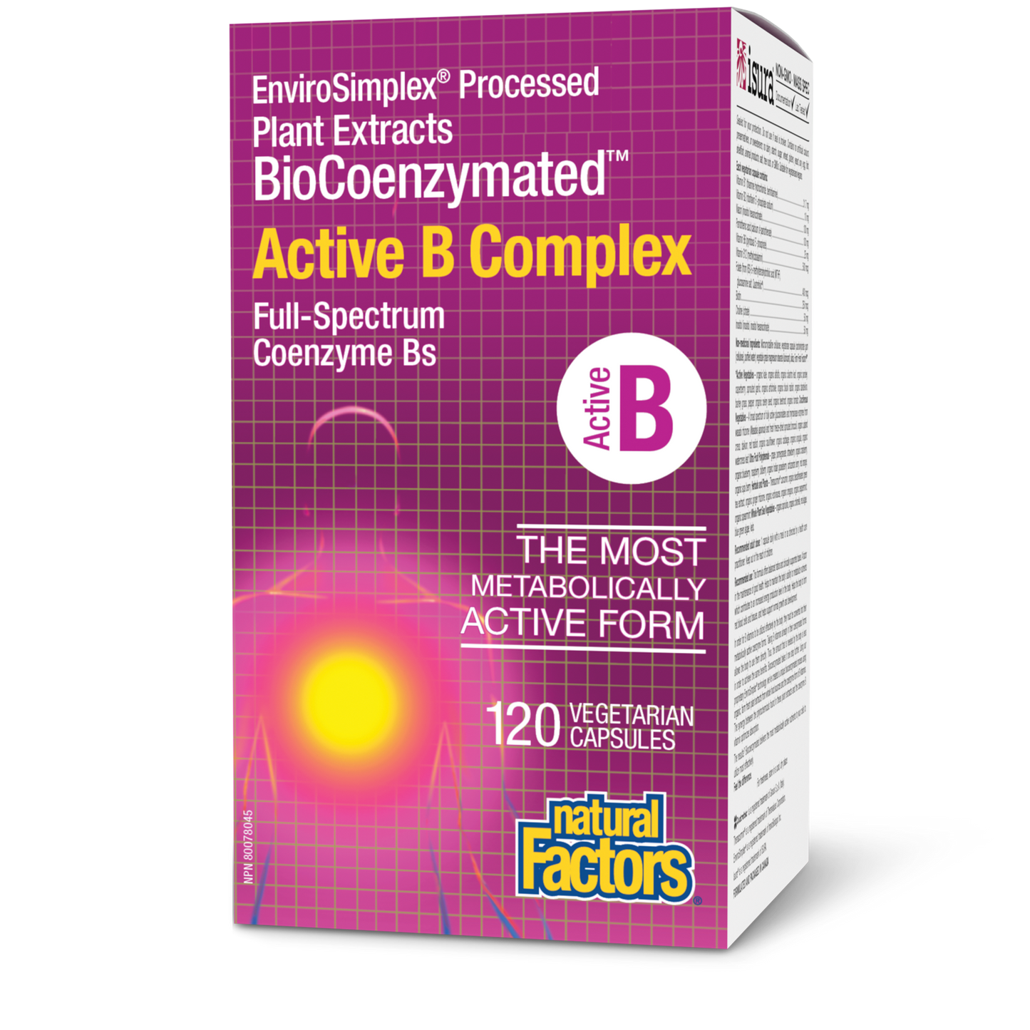 BioCoenzymated Active B Complex 120 Veg caps