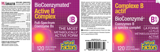BioCoenzymated Active B Complex 120 Veg caps