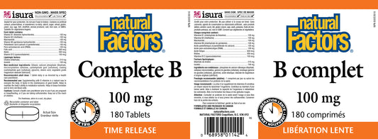 Complete B 100mg 180tabs