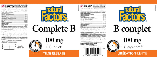 Complete B 100mg 180tabs