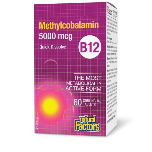 B12 Methylcobalamin 5000mcg 60tabs