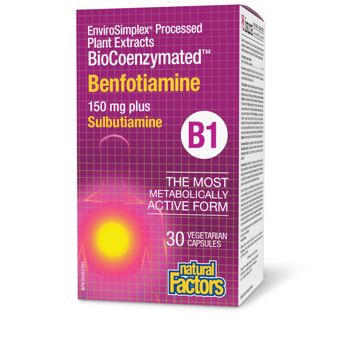Biocoenzymated Benfotiamine B1 150mg 30cap