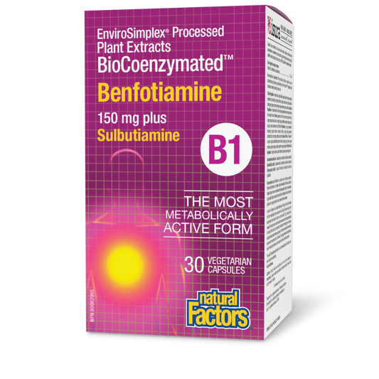 Biocoenzymated Benfotiamine B1 150mg 30cap