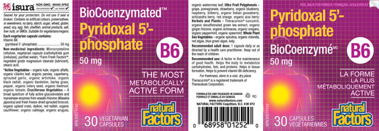 Pyridoxal 5'-phosphate B6 50mg 30caps