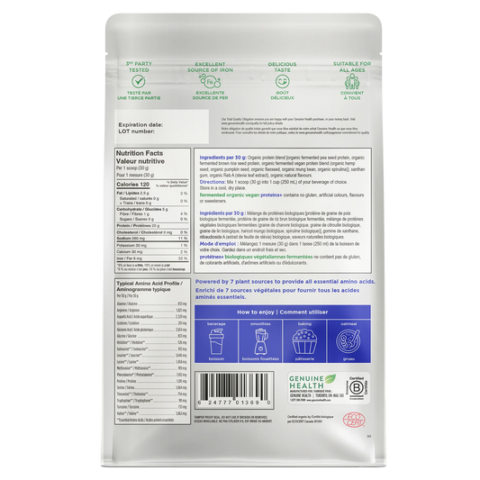 Fermented Organic Vegan Protein+ Vanilla 10 Serving