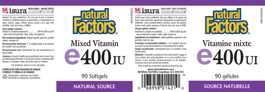 Mixed Vitamin e400IU 90 softgels