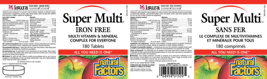 Super Multi iron free 180tabs