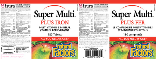 Super Multi plus iron 180tabs