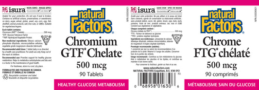 Chromium GTF Chelate 500mcg 90 tab