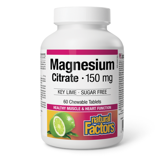 Magnesium Citrate 150mg 60 chewables lime