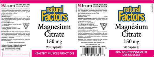 Magnesium Citrate 150mg 90caps