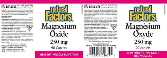 Magnesium oxide 250mg 90caplets