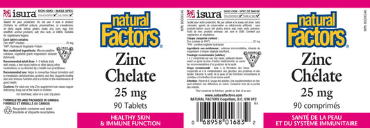Zinc chelate 25mg 90tabs