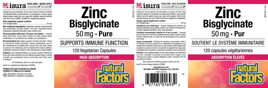 Zinc Bisglycinate 50mg 120caps