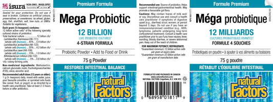 Mega Probiotic 12billion 75g powder