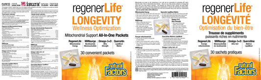 RegernerLife Longevity Wellness Optimization 30 packs