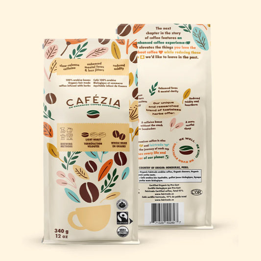 Cafezia Light Roast Whole Bean 340g
