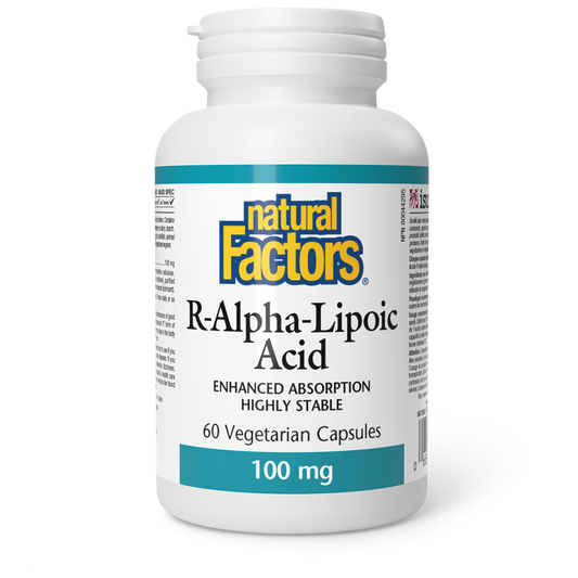 R-alpha-lipoic acid 100mg 60’s