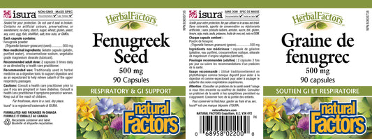 Fenugreek Seed 500mg 90caps