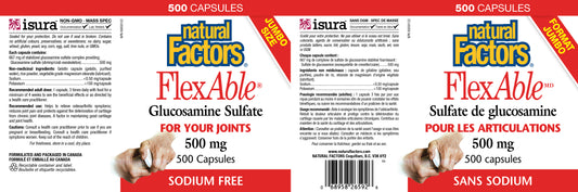 FlexAble Glucosamine 500mg 500caps