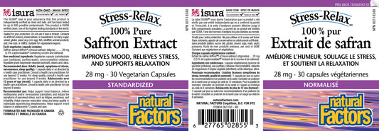 Saffron Extract 28mg 30 Capsules