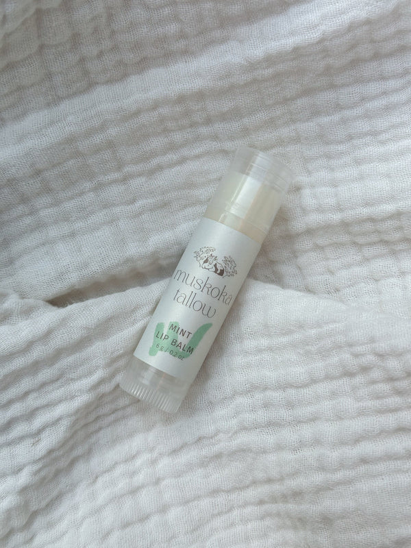 Tallow lip balm - peppermint