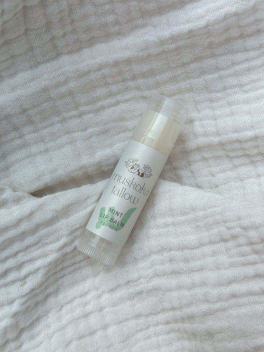 Tallow lip balm - peppermint