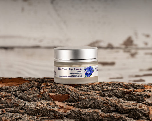 Blue violet eye cream