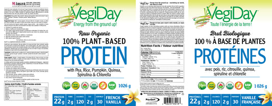 VegiDay Plant-Based Protein french vanilla 1.1kg