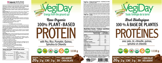VegiDay Plant-Based Protein chocolate 1.1kg (1050g)