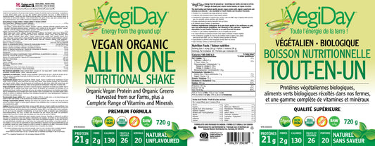 VegiDay all-in-one Plant-Based Protein unflavoured 720g