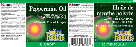 Peppermint Oil IBS support 60 enteric caps