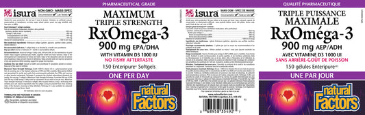 Max Triple Strength RxOmega-3 with vitD3 150 softgels