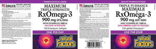 Max Triple Strength RxOmega-3 with vitD3 150 softgels