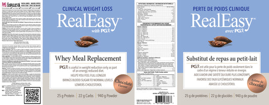 Real Easy Meal Replacement Shake Whey choc. 940g