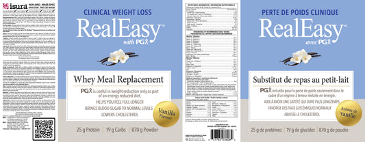 Real Easy Meal Replacement Shake Whey vanilla 940g