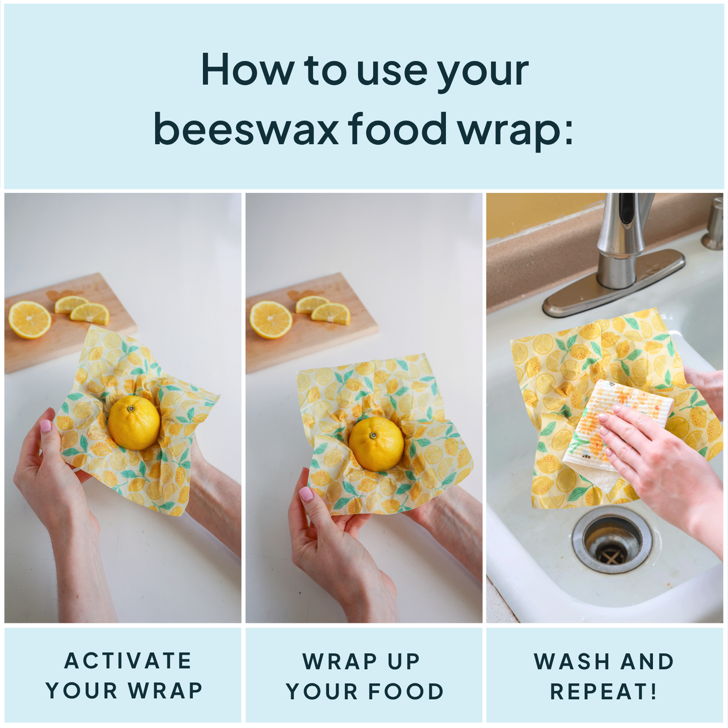 Beeswax Wrap Variety Set - Yellow