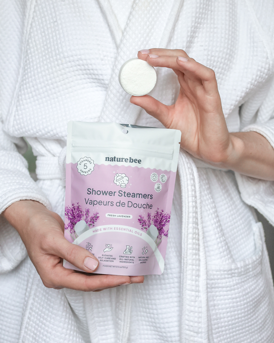 Fresh Lavender Shower Steamers | Nature Bee 