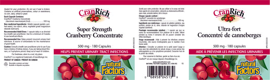 CranRich 500mg Super Strength 180caps