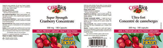 CranRich 500mg Super Strength 180caps