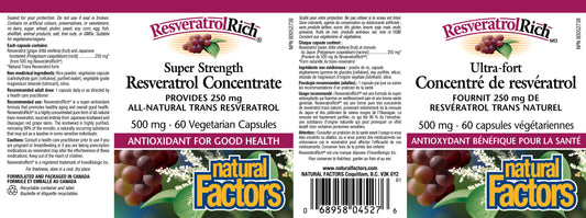 Resveratrol Concentrate 500mg 60caps