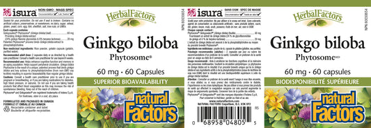 Ginkgo Biloba 60mg 60caps