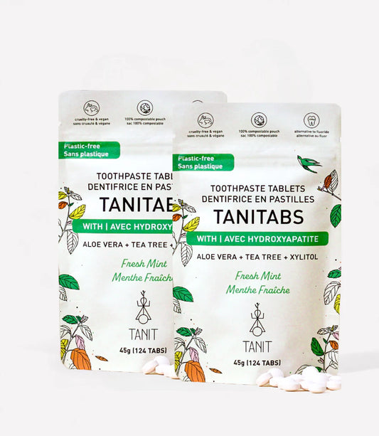 Tanitabs fresh mint 124tab compostable pack